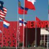 Outside the Medwood Expo 2024 Venue Showing all the Flags of Participating Countries