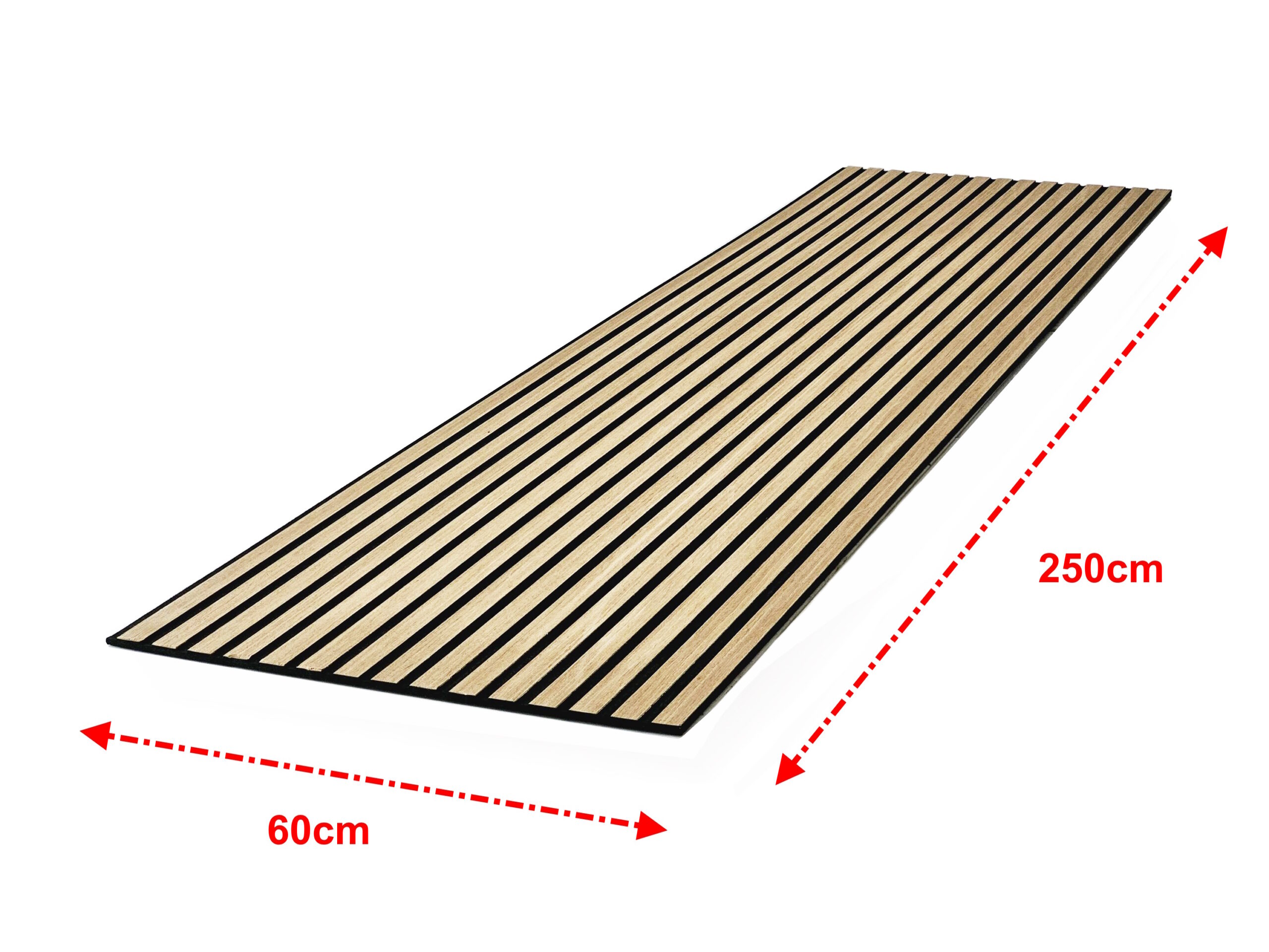 Light Series Light Oak FibroTech Acoustic Panel's Dimensions