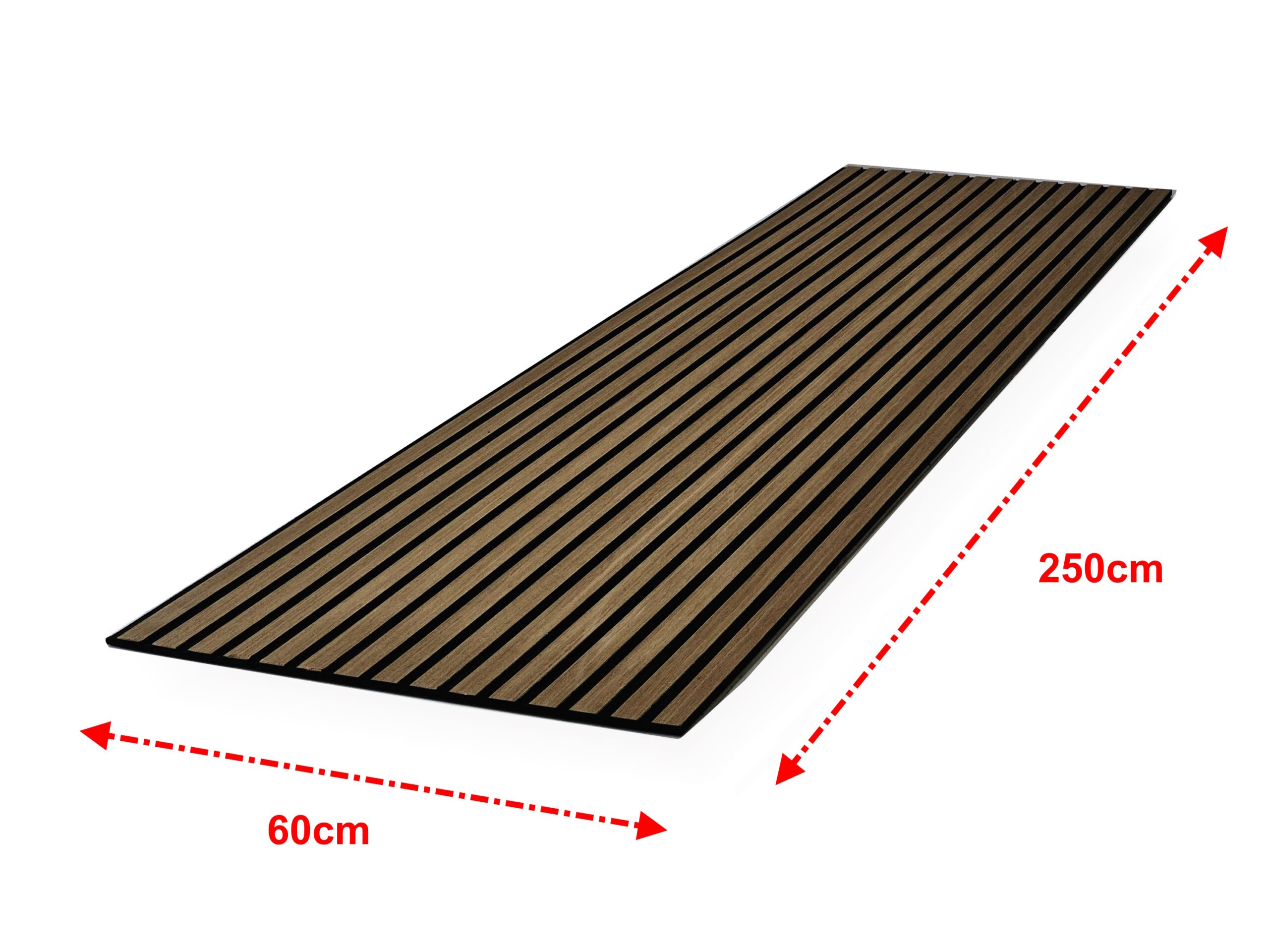 Light Series Smoked Oak FibroTech Acoustic Panel's Dimensions